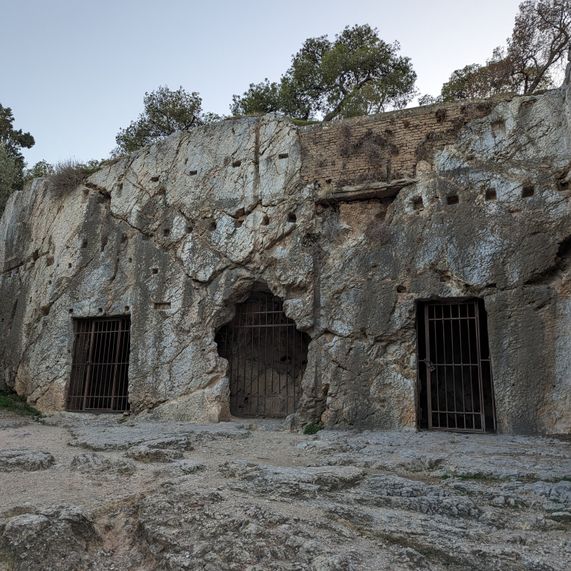 A picture of Socrates' prison