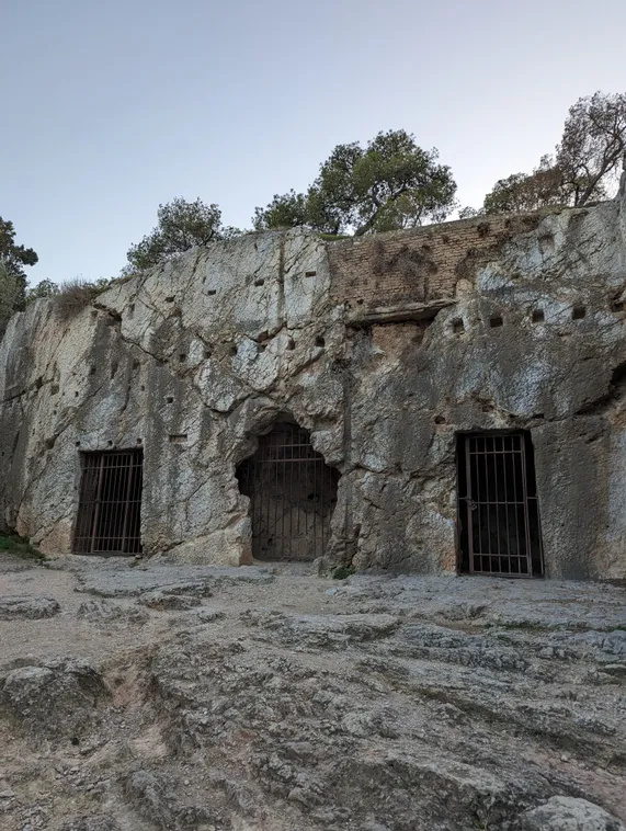 A picture of Socrates' prison